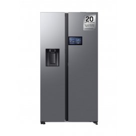 Samsung – Frigorífico Americano Samsung Bespoke AI 178cm Balda Botellero 621L Clase E Inox RS90F64EETEF.