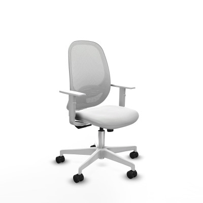 Cilanco blanca sincro malla blanca bali blanco brazos blancos base blanca ruedas 65mm nailon
