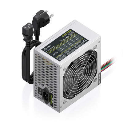 AISENS - FUENTE ALIMENTACION ATX 500W CON CABLE DE ALIMENTACION OEM, PLATA