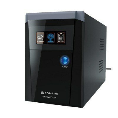 Talius SAI 1500VA UPS - Funcion AVR - 3x Schukos - RJ45/RJ11 - Respaldo de 35 minutos