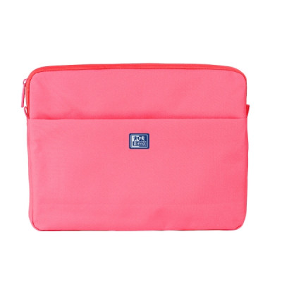 Oxford Young Proof B-Case Funda para Portatiles hasta 14 - RPET Reciclado - Bolsillo Frontal con Cremallera - Acolchado y Suave - 350x265x28mm - Color Sandia