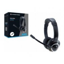 Auriculares+micro Conceptronic 3.5mm Negro