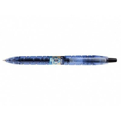 Pilot Boligrafo de Bola Retractil B2P Gel BeGreen - Tinta de Gel - Punta 0.7mm - Trazo 0.32mm - 89,8% de Plastico Reciclado - Recargable - Color Negro