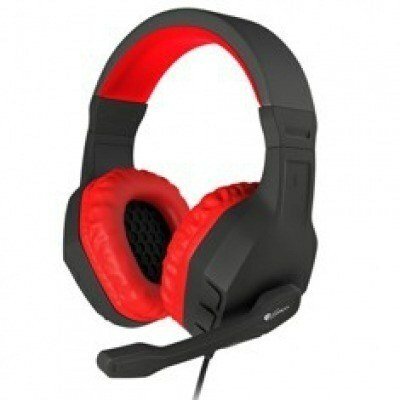 Auriculares con microfono genesis argon 200 gaming rojos mini jack 3.5mm x2