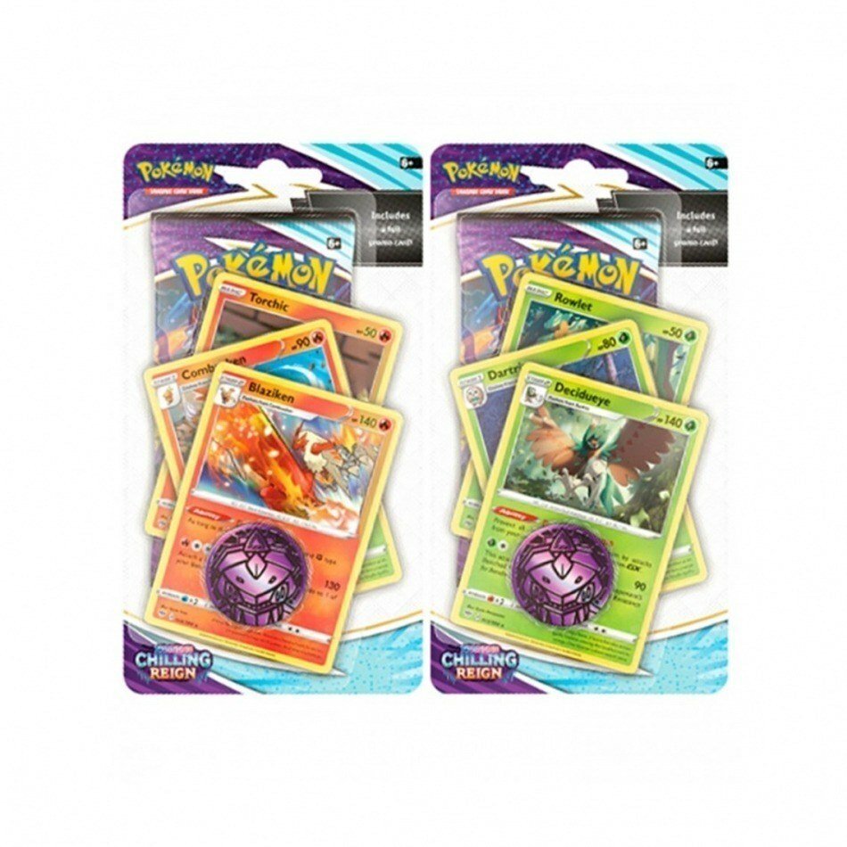 Juego de cartas pokemon tcg chelling reign checklane blister 16 unidades inglés