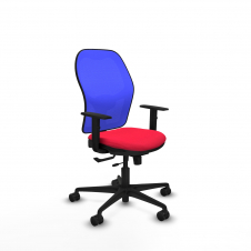 Piqueras y Crespo Jorquera traslack malla azul bali rojo brazos 1D base nailon ruedas 65mm nailon