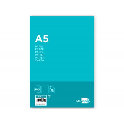 PB02 papel para impresora de inyección de tinta A5 (148x210 mm) Alise 500 hojas Blanco