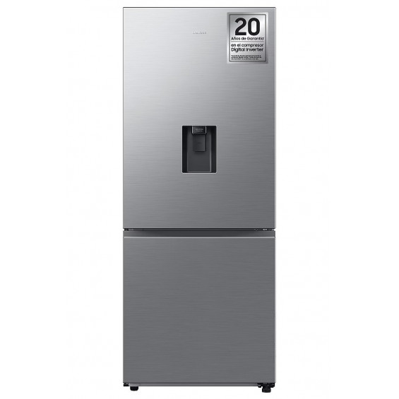 Frigorífico combi Samsung RB50DG632ES9EF, 192 x 75.9 x 71.1 cm, No Frost, clase E, 300 kWh/año, 35 dB, 505 litros, dispensador de agua, WiFi, inox