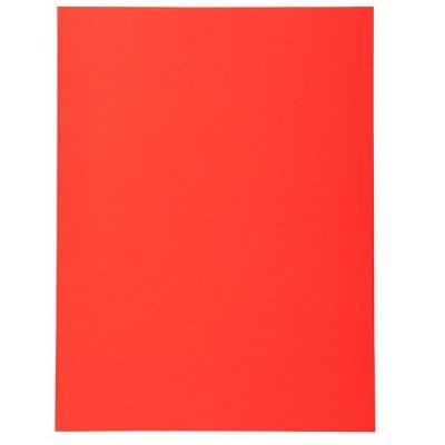 EXACOMPTA Paq.100 subcarpetas Forever 220g rojo