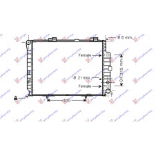 RADIATOR 3.0 DIESEL AUTOMATIC (640x489) (NRF)