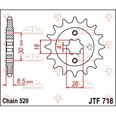 Piñón JT SPROCKETS JTF718.12