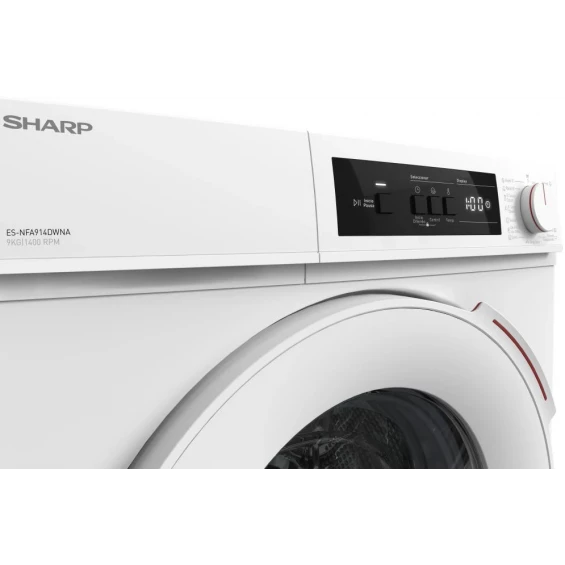 Lavadora Sharp ES-NFA914DWNA-ES, 9 kg, 1400 rpm, clase A, blanca - imagen 7