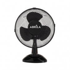 Ventilador Sobremesa Pizarro Pequeño Negro 2velocidades 25w Orientable Fijo Y Rotatorio 36x27x17cm