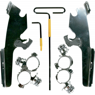 Kit de anclaje completo Trigger-Lock para parabrisas Fats/Slim MEMPHIS SHADES MEM8982