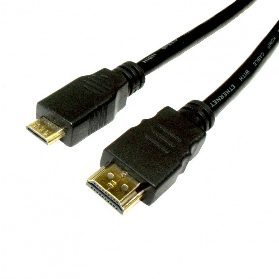 Cable HDMI a MiniHDMI 1,5m Negro conector dorado