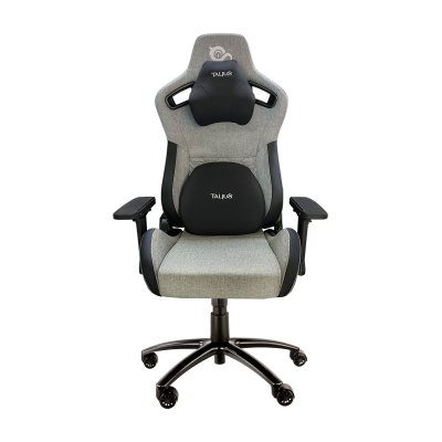 Talius Silla Raptor Gaming Negra/gris 4d, Frog, Base Metal, Ruedas Nylon, Hasta 170kg