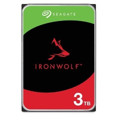 Disco duro interno hdd seagate ironwolf nas st3000vn006 3tb 3.5pulgadas 5400rpm - 256mb - sata 3