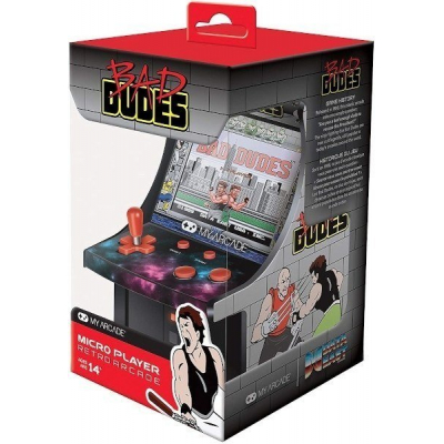 Consola Retro My Arcade Micro Player Bad Dudes - Licencia Oficial | Pantalla 2.75 | Altavoz | Bandai Namco