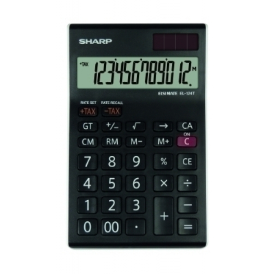 CALCULADORA SOBR.SHARP 12 DIG. EL-124T
