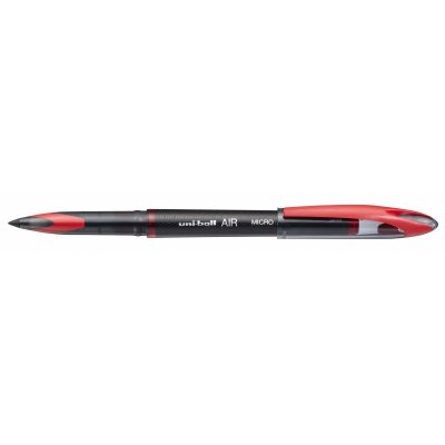 Uni-ball AIR MICRO UBA-188-M Rollerball - Punta de Bola 0.5mm - Escribe como Pluma Estilografica - Tinta Pigmentada Resistente al Agua y Luz - Color Rojo