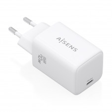 AISENS Cargador GaN 70W, 1xUSB-C PD3.2 QC4.0, blanco