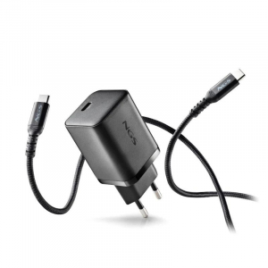 Cargador NGS Gan Utrarápido 65W USB-C, con cable
