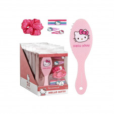 Set de Belleza Hello Kitty 8 Piezas con Cepillo, Coleteros, Horquillas y Accesorios de Pelo en Display
