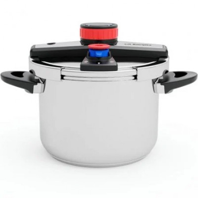 Olla a Presión Orbegozo HP 6200/ 6L/ Acero Inoxidable/ Apta para Inducción