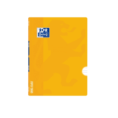 Oxford School Classic Openflex A5+ Libreta Grapada - Tapa de Plastico Resistente - Pauta 3.5 con Margen - 48 Hojas de Papel de Alta Calidad - Color Lima