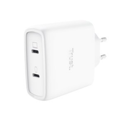 CARGADOR USB GAN TRUST MAXO 65W 2xUSB-C INCLUYE CABLE USB-C 2m COLOR BLANCO