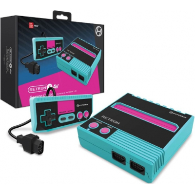 Consola Retro Hyperkin Retron 1 AV - Azul | Compatible NES | Incluye 1 Mando | Conexión AV
