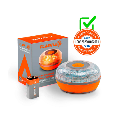 Baliza de emergencia v16 conectada dgt