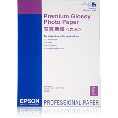 Epson Premium Glossy Photo Paper - papier photo brillant - 25 feuille(s) ( Consommable pour imprimante ) -