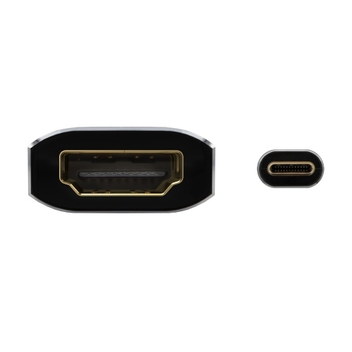 AISENS - CONVERSOR ALUMINIO USB-C A HDMI 4K@60HZ, USB-C/M-HDMI/H, GRIS
