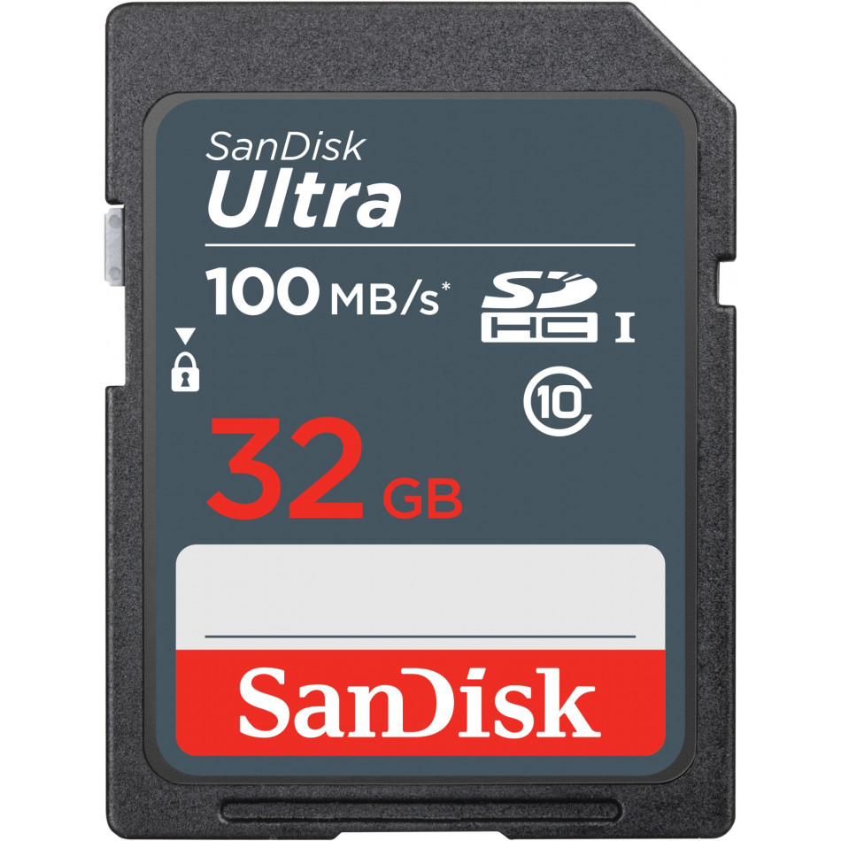 Ultra 32GB SDHC Mem Card 100MB/s UHS-I Clase 10
