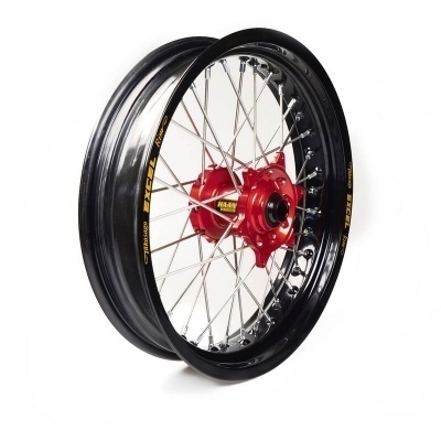 Rueda completa Haan Wheels aro negro 16-3,50 buje rojo 1 65150/3/6 1 65150/3/6