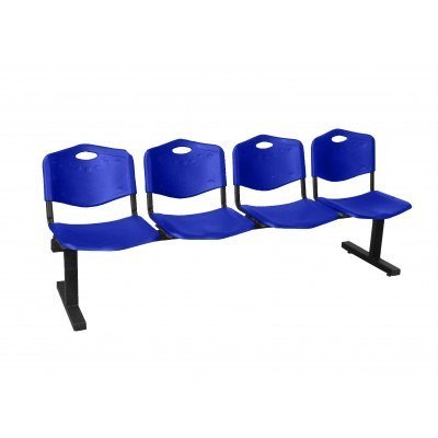 Bancada Robledo 4 plazas PVC color azul