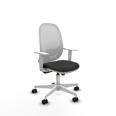 Cilanco blanca sincro malla blanca bali negro brazos blancos base blanca ruedas 65mm nailon