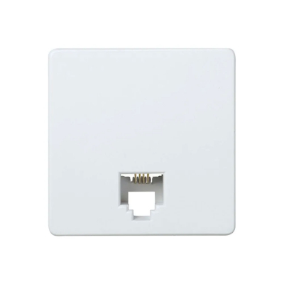 Toma telefono 4 hilos serie 27 blanco