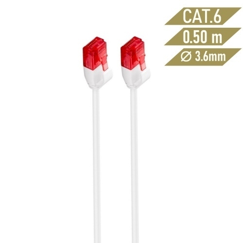 Ewent IM1036 cable de red 0,5 m Cat6 U/UTP (UTP) Blanco