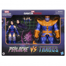 Pack 2 figuras hasbro marvel legends series gamerverse psylocke vs thanos