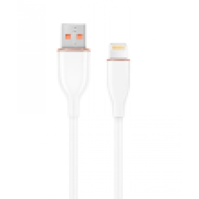 CABLE DE CARGA Y DATOS GEMBIRD DE SILICONA PREMIUM DE 8 CLAVIJAS 1,5 M BLANCO