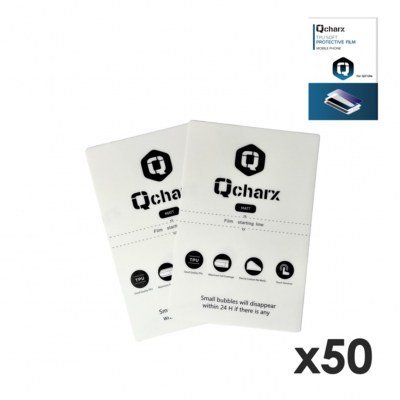 Laminas de proteccion frontales qcharx hidrogel mate anti huellas para qx1 lite 50 unidad