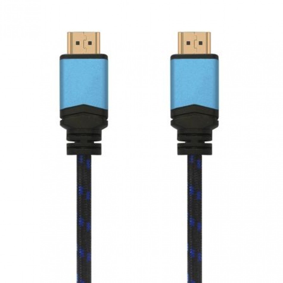 Cable HDMI 2.0 4K Aisens A120-0357/ HDMI Macho - HDMI Macho/ 2m/ Negro/ Azul