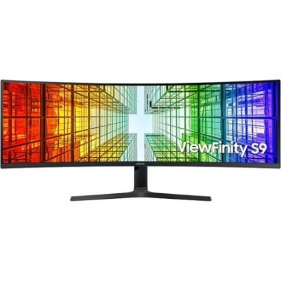 Monitor Profesional Ultraparonámico Curvo Samsung ViewFinity S9 S49A950UIP 49/ 4K/ Multimedia/ Negro
