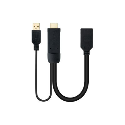 Nanocable - CONVERSOR HDMI A DISPLAYPORT, HDMI/M-DP/H 20CM NEG