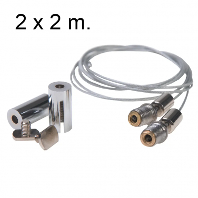 Aplique Suspension para perfil LED cilindrico 2m