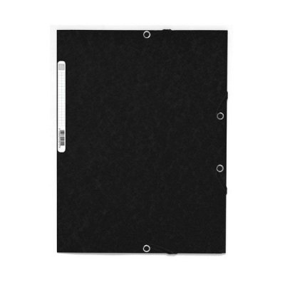 EXACOMPTA Carpeta con gomas y 3 solapas Nature Future 355g negro