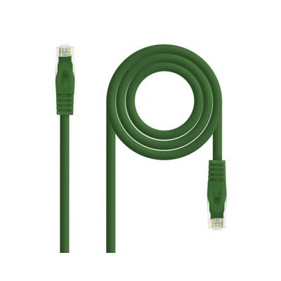LATIGUILLO DE RED NANOCABLE 10.20.1802-GR - RJ45 - UTP - CAT6A - 2M - VERDE