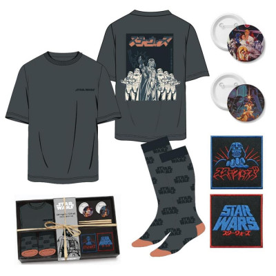 Camiseta corta single jersey set star wars m